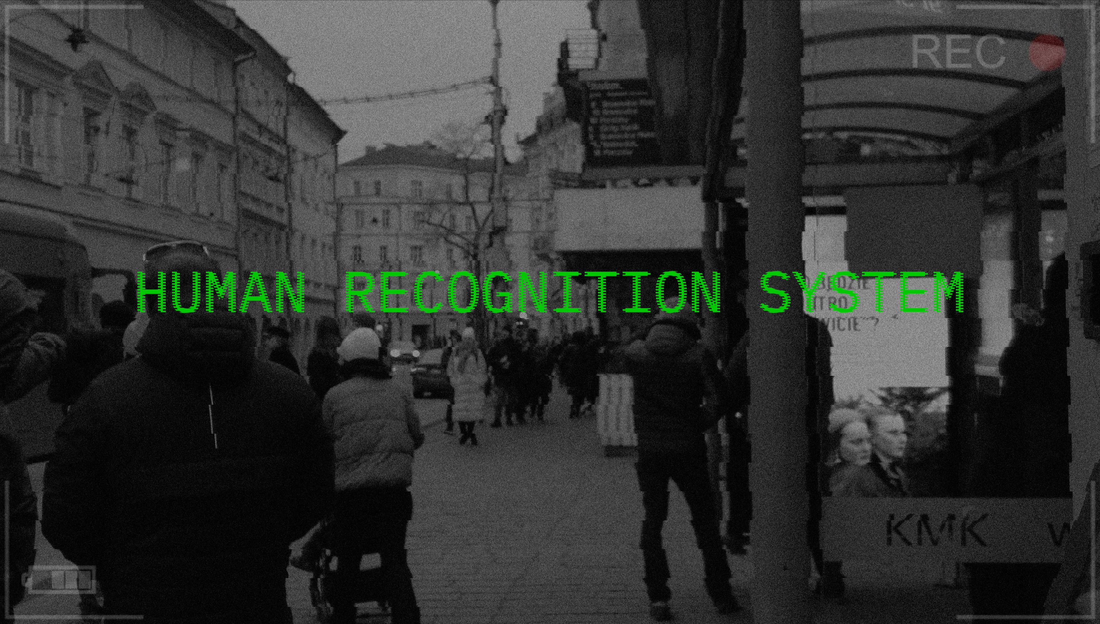 Still from Human Recognition System with machine vision text